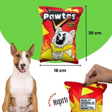 Havhav Pawtos Peluş Cips Hışırtı Sesli Köpek Oyuncağı Cips Şeklinde Ses Çıkaran Köpek Oyun Arkadaşı