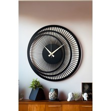 Lupokraft Dekoratif Yeni Modern Zosma Ahşap Duvar Saati 48CM