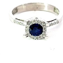 Retaş Diamond 0,82 Ct 3,94 gr Safir Taşlı Pırlanta Yüzük