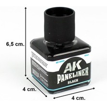 Ak Interactive 12020 40 Ml. Siyah, Paneliner, Enamel Boya