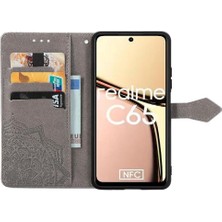 Manyi Mall Realme C65 Için Flip Case Zarif Desen Basit Iş Kapak Kılıfı (Yurt Dışından)