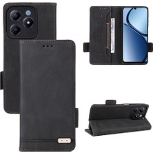 Manyi Mall Realme C61 Manyetik Cüzdan Kart Tutucu Kapak Kickstand Için Flip Case (Yurt Dışından)