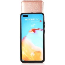 Manyi Mall Huawei P40 Manyetik Toka Kickstand Vaka Cüzdan Kartı ile Uyumlu (Yurt Dışından)