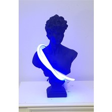 Arose Ab Ev Dekorasyon Mavi Neon Aydınlatma Davut Büst