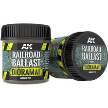 Hobby Time Ak Interactive 8072 100 Gr. Demiryolu Balastı, 1/35 Ölçek Için, Diorama Serisi Zemin Dokusu