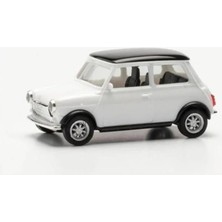 Herpa 421058 1/87 Ölçek, Mini Cooper Klasik, Beyaz, Sergilemeye Hazır Model Araç