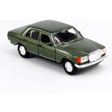 Welly 43681 1/34-1/39 Ölçek Mercedes Benz E-Class W123, Yeşil, Çek-Bırak Mekanizmalı Oyuncak Metal Araba