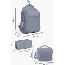 Coral High Kids Siyah Fosforlu Yeşil Gamer Desenli 3’lü Okul Çanta Seti SET0123654