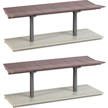 Faller 131366 1/87 Bekleme Platformu ( 2 Adet ) Demonte Plastik Maketi