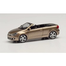 Herpa 034869-002 1/87 Ölçek, Vw Golf Cabrio, Altın, Sergilemeye Hazır Model Araç