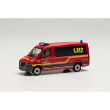 Herpa 949583 1/87 Ölçek, MB Sprinter, Itfaiye Minibüsü, Sergilemeye Hazır Model Araç