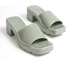 Mubiano Summer Kadın Jelly Topuklu Avakado TERLIK-MSTB700-AVK