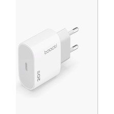 Toocki 20W Pd Type-C Hızlı Şarj Adaptörü 20W Apple iPhone Uyumlu 15 14 13 12 11 Pro Max Hızlı Şarj