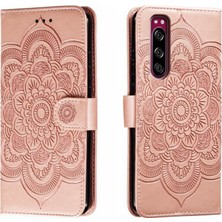 PLZ Shop Sony Xperia 5 Için Mandala Pu Kılıf (Yurt Dışından)