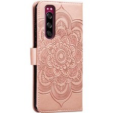 PLZ Shop Sony Xperia 5 Için Mandala Pu Kılıf (Yurt Dışından)