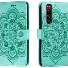 PLZ Shop Sony Xperia 5 Için Mandala Pu Kılıf (Yurt Dışından)