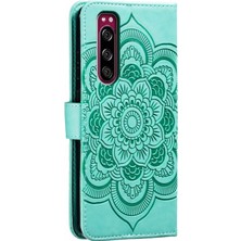 PLZ Shop Sony Xperia 5 Için Mandala Pu Kılıf (Yurt Dışından)