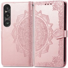 PLZ Shop Sony Xperia 10 Vı Için Mandala Çiçek Kabartmalı Telefon Kılıfı (Yurt Dışından)