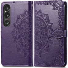 PLZ Shop Sony Xperia 10 Vı Için Mandala Çiçek Kabartmalı Telefon Kılıfı (Yurt Dışından)