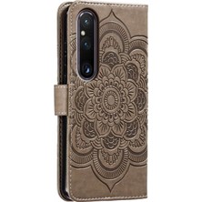 PLZ Shop Sony Xperia 1 V Için Mandala Pu Kılıf (Yurt Dışından)