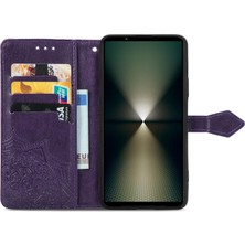 PLZ Shop Sony Xperia 5 Vı Için Mandala Çiçek Kabartmalı Telefon Kılıfı (Yurt Dışından)