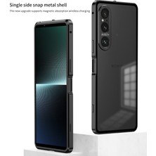 PLZ Shop Sony Xperia 1 Iv Için Snap Tokalı Metal Çerçeve Kılıf (Yurt Dışından)