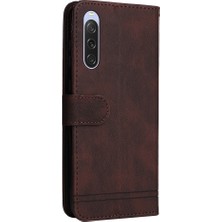 PLZ Shop Sony Xperia 10 V Için Skin Fe Deri Kılıf (Yurt Dışından)