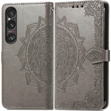 PLZ Shop Sony Xperia 10 Vı Için Mandala Çiçek Kabartmalı Telefon Kılıfı (Yurt Dışından)