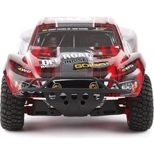 Remo 8021 1/8 Ölçek, 4WD Off Road Short Course (9 Emu) Kırmızı Kaportalı, Fırçalı Motorlu, 7.4V 3300MAH Li-Po Pilli, Rc Model A