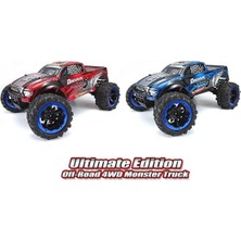 Remo 8032 1/8 Ölçek, 4WD Off Road Monster Truck (Dinosaurs Master) Kırmızı Kaportalı, Fırçalı Çift Motorlu, 7.4V 4200MAH Li-Po