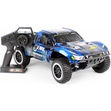 Remo 1022 1/10 Ölçek, 4WD Off Road Short Course (9emu) Fırçalı Çift Motorlu, Mavi Kaportalı, Rc Model Araç