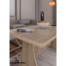 Eliusta Tekerlekli Mdf Masa %100 Mdf Çalışma Masası Salon Orta Sehpa