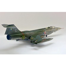 Kinetic K48090 1/48 F-104G Rnlaf Starfighter (Historical Fighters Volkel) Savaş Uçağı, Plastik Model Kiti