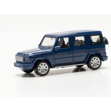 Herpa 420280-002 1/87 Ölçek, Mercedes-Benz G-Class Cip, Koyu Mavi, Sergilemeye Hazır Model Araç