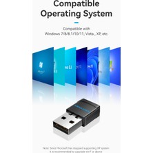 Vention Wifi Adaptörü CE/FC/ROHS Lisanslı Süper Hızlı 5Ghz 650Mbps/433Mbps/2.4Ghz 133Mbps Çift Bant Anti Hacker Özellikli Wifi Adaptör Yeni Nesil