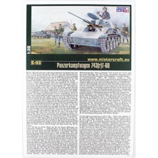 Mistercraft E003ST 1/35 Pzkpfw T-60 743R Tankı Plastik Model Kiti, (12XBOYA,2XFIRÇA,YAPIŞTIRICILI Başlangıç Seti)