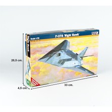 Mistercraft E005 1/72 F-117A (Night Hawk) Savaş Uçağı Plastik Model Kiti