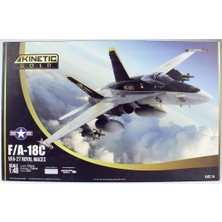 Kinetic K48114 1/48 F/A-18C (Vfa-27 Royal Maces) Savaş Uçağı, Plastik Model Kiti