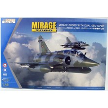 Kinetic K48120 1/48 Mirage 2000D (With Dual Gbu-12/22) Savaş Uçağı, Plastik Model Kiti