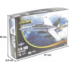 Kinetic K48121 1/48 F/a-18 D Hornet (Usmc VFMA-225 W/mf) Savaş Uçağı, Plastik Model Kiti