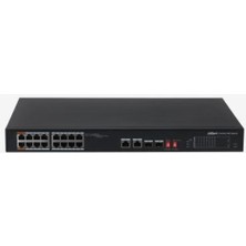 Dahua PFS3218-16ET-135 16 Port Gıgabıt +1XRJ45/ 1xgb Sfp Combo 135W Poe Rackmount Swıtch