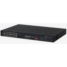 Dahua PFS3218-16ET-135 16 Port Gıgabıt +1XRJ45/ 1xgb Sfp Combo 135W Poe Rackmount Swıtch