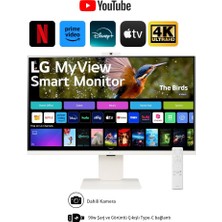 Lg Webos Akıllı Bağlantı Wi-Fi Android - Apple Görüntü Aktarım, 5ms 60Hz (Hdmı+Type-C) Apple Airplay 2 4K UHD IPS HDR10 Akıllı Monitörtv