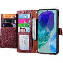 SZY Market Samsung Galaxy M55 Fermuar Aşk Deri Kılıf Cüzdan Için Flip Case (Yurt Dışından)