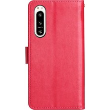 SZY Market Sony Xperia 5 V Kickstand Kart Tutucu Için Filp Durumda Manyetik Kapatma Bilek (Yurt Dışından)