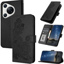 SZY Market Kart Yuvası ile Huawei Pura 70 Pro Için Flip Case Standı Flip Folio Kitap Pu (Yurt Dışından)