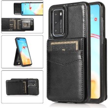 SZY Market Huawei P40 Manyetik Toka Kickstand Vaka Cüzdan Kartı ile Uyumlu (Yurt Dışından)