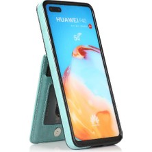 SZY Market Huawei P40 Manyetik Toka Kickstand Vaka Cüzdan Kartı ile Uyumlu (Yurt Dışından)