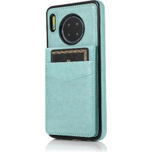 SZY Market Huawei Mate 30 Manyetik Toka Kickstand Kart Tutucu ile Uyumlu (Yurt Dışından)