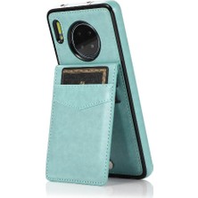 SZY Market Huawei Mate 30 Manyetik Toka Kickstand Kart Tutucu ile Uyumlu (Yurt Dışından)